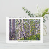Einladung von Aspen Tree Forest (Stehend Vorderseite)
