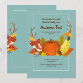 Einladung von Autumn Pumpkin (Vorne/Hinten)