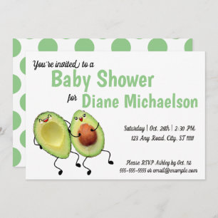 Einladung von Avocado Couple Baby Shower