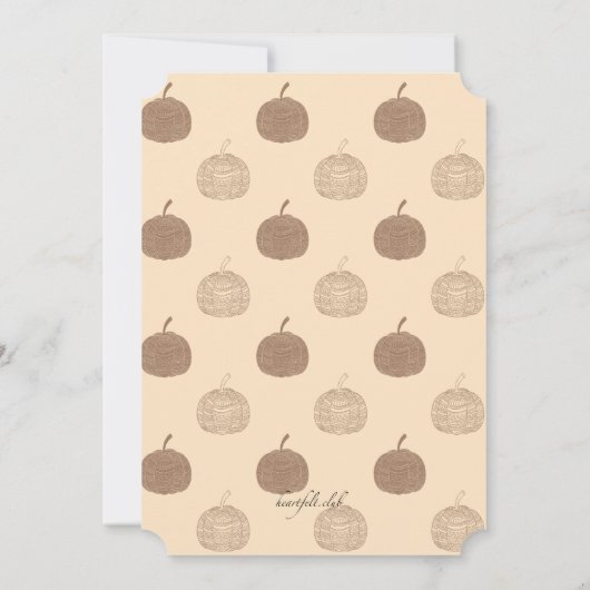 Einladung von Aztec Pumpkin (Rückseite)