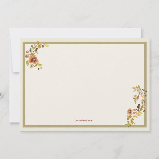 Einladung von Babushka-Dolls (Rückseite)