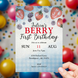 Einladung von Baby Berry zum Geburtstag