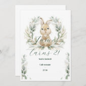 Einladung von Baby Birthday (Vorne/Hinten)