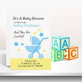 Einladung von Baby Boy Shower