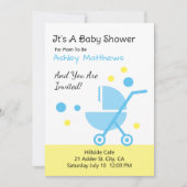 Einladung von Baby Boy Shower (Vorderseite)