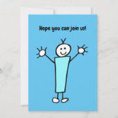 Einladung von Baby Boy zum ersten Geburtstag (Rückseite)