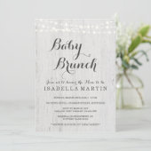 Einladung von Baby Brunch (Stehend Vorderseite)