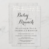 Einladung von Baby Brunch (Vorne/Hinten)