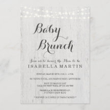Einladung von Baby Brunch