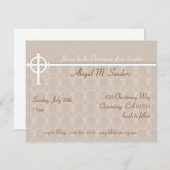 Einladung von Baby Christening (Vorne/Hinten)