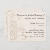 Einladung von Baby Christening (Vorne/Hinten)