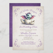 Einladung von Baby Dragon (Vorne/Hinten)