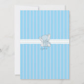 Einladung von Baby Elephant Foto (Rückseite)