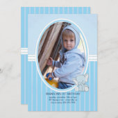 Einladung von Baby Elephant Foto (Vorne/Hinten)