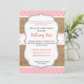 Einladung von Baby Girl Duwer (Stehend Vorderseite)