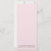 Einladung von Baby Girl Duwer (Rückseite)