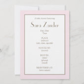 Einladung von Baby Girl Duwer (Rückseite)