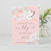 Einladung von Baby Girl Duwer (Stehend Vorderseite)