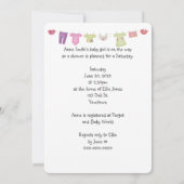 Einladung von Baby Girl Duwer (Rückseite)