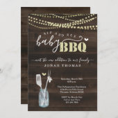 Einladung von Baby GRILLEN - Baby Q Barbeque (Vorne/Hinten)