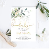 Einladung von Baby in Bloom