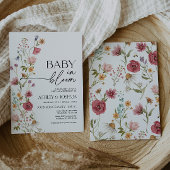 Einladung von Baby in Bloom