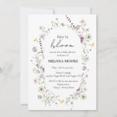 Einladung von Baby in Bloom Baby Dusche (Vorderseite)