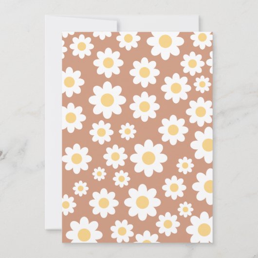 Einladung von Baby in Bloom Baby Dusche (Rückseite)