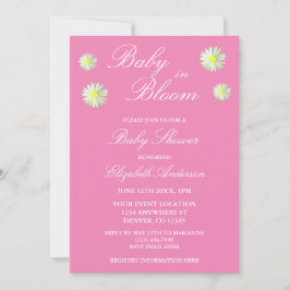 Einladung von Baby in Bloom Baby Dusche