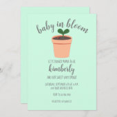 Einladung von Baby in Bloom Baby Dusche (Vorne/Hinten)