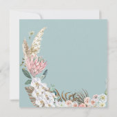 Einladung von Baby in Bloom Bohemisch Baby Dusche (Rückseite)