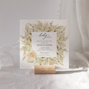 Einladung von Baby in Bloom Bohemisch Baby Dusche