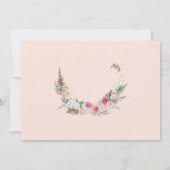 Einladung von Baby in Bloom Bohemisch Baby Dusche (Rückseite)