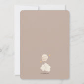 Einladung von Baby Lion Dusche (Rückseite)
