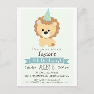 Einladung von Baby Lion Kid zum Geburtstag