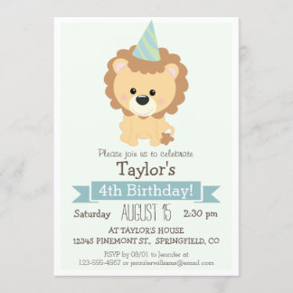 Einladung von Baby Lion Kid zum Geburtstag