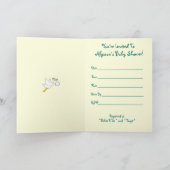 Einladung von Baby Quilt Dusche (Innenseite)