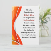 Einladung von Baby Sprinkle (Stehend Vorderseite)