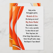 Einladung von Baby Sprinkle (Vorne/Hinten)