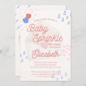 Einladung von Baby Sprinkle per Post (Vorne/Hinten)