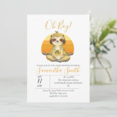 Einladung von Baby Wild Jungle Animals (Stehend Vorderseite)