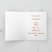 Einladung von Babyduschballons (Innenseite)