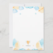 Einladung von Babydusche (Rückseite)