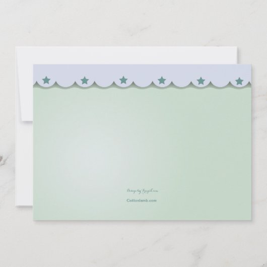 Einladung von Babys Carousel (Rückseite)