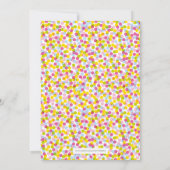 Einladung von Babysprinken, helle Farben (Rückseite)