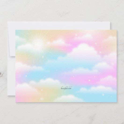 Einladung von Babysprinkle (Rückseite)