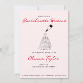 Einladung von Bachelorette (Vorderseite)