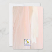 Einladung von Ballerina Pink Erste Heilige Kommuni (Rückseite)