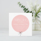 Einladung von Balloon zum Geburtstag - Peach (Stehend Vorderseite)