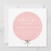 Einladung von Balloon zum Geburtstag - Peach (Vorderseite)